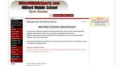 Desktop Screenshot of milfordmiddlesports.com